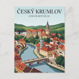 Český Krumlov Oude Stad Tsjechië Briefkaart