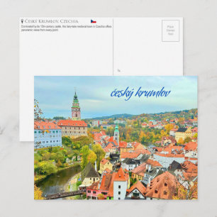 Český Krumlov, Tsjechië Ansichtkaart Briefkaart