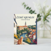 Cesky Krumlov Tsjechië Briefkaart (Staand voorkant)