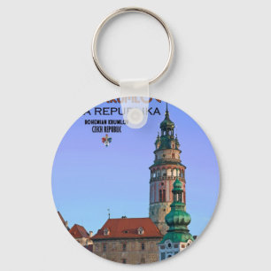 Cesky Krumlov - twee torens Sleutelhanger