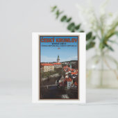 Cesky Krumlov - Vltava Briefkaart (Staand voorkant)