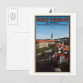 Cesky Krumlov - Vltava Briefkaart (Voorkant / Achterkant)