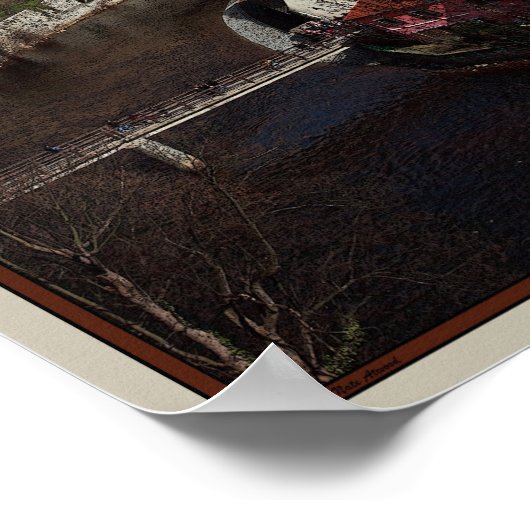 Cesky Krumlov - Vltava Poster (Hoek)