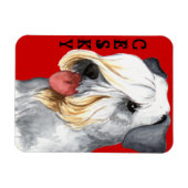 Cesky Terrier Color Block Magneet (Horizontaal)