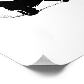 Cesky Terrier Dog - Halloween Moon Silhouette Clas Poster (Hoek)