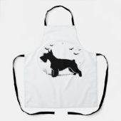 Cesky Terrier Dog - Halloween Moon Silhouette Clas Schort (Voorkant)