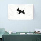 Cesky Terrier Dog - Halloween Moon Silhouette Clas Spandoek (Beurs)