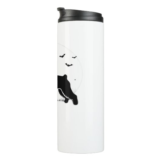 Cesky Terrier Dog - Halloween Moon Silhouette Clas Thermosbeker (Geroteerd rechts)