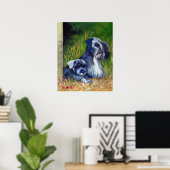 Cesky Terrier Dog Portrait Poster (Thuiskantoor)