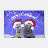 Cesky Terrier Kerstmat Deurmat (Voorkant)