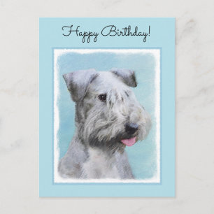 Cesky Terrier Painting - Cute Original Dog Art Briefkaart