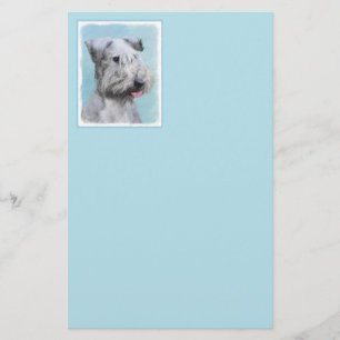 Cesky Terrier Painting - Cute Original Dog Art Briefpapier