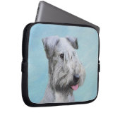 Cesky Terrier Painting - Cute Original Dog Art Laptop Sleeve (Voorkant Rechts)