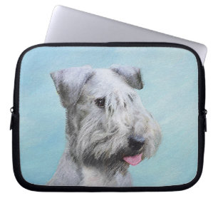 Cesky Terrier Painting - Cute Original Dog Art Laptop Sleeve
