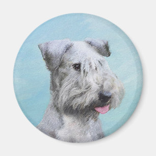 Cesky Terrier Painting - Cute Original Dog Art Magneet