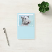 Cesky Terrier Painting - Cute Original Dog Art Post-it® Notes (Kantoor)