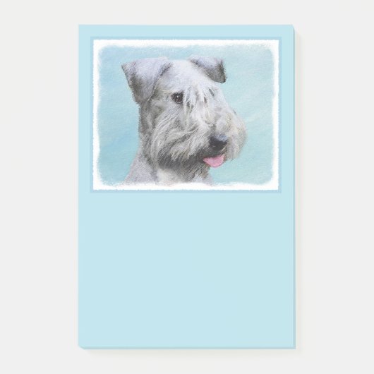 Cesky Terrier Painting - Cute Original Dog Art Post-it® Notes (Voorkant)