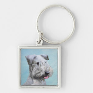 Cesky Terrier Painting - Cute Original Dog Art Sleutelhanger