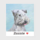 Cesky Terrier Painting - Cute Original Dog Art Sticker (Vel)