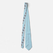 Cesky Terrier Painting - Cute Original Dog Art Stropdas (Achterkant)