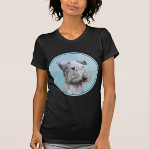 Cesky Terrier Painting - Cute Original Dog Art T-shirt