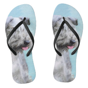 Cesky Terrier Painting - Cute Original Dog Art Teenslippers