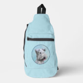 Cesky Terrier Schilderen Schattigee Originele Pet Sling Bag (Voorkant)