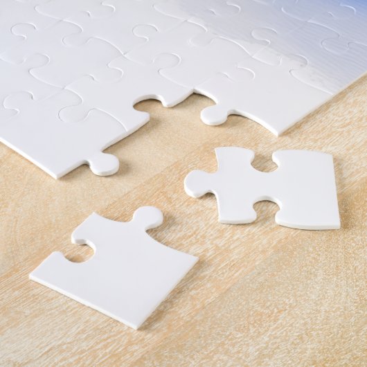 Cesky Terrier Snowy Staircase Christmas Art Legpuzzel (Zijkant)