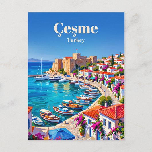 Çeşme Turkije Briefkaart (Voorkant)
