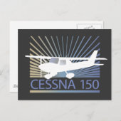 Cessna 150 vliegtuig briefkaart (Voorkant / Achterkant)