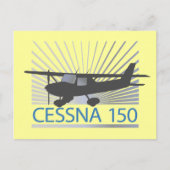 Cessna 150 vliegtuig briefkaart (Voorkant)