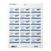 Cessna 150 vliegtuig etiket (Full Sheet)