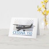 Cessna 150 vliegtuig kaart (Gele Bloem)