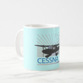 Cessna 150 vliegtuig koffiemok (Voorkant links)