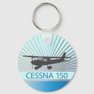 Cessna 150 vliegtuig sleutelhanger
