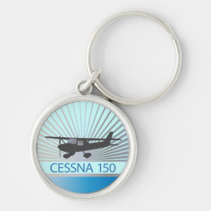 Cessna 150 vliegtuig sleutelhanger