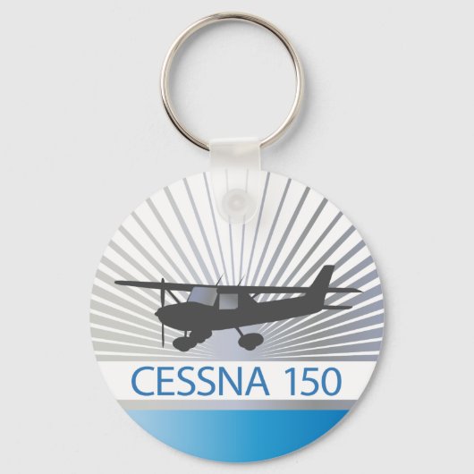 Cessna 150 vliegtuig sleutelhanger (Voorkant)