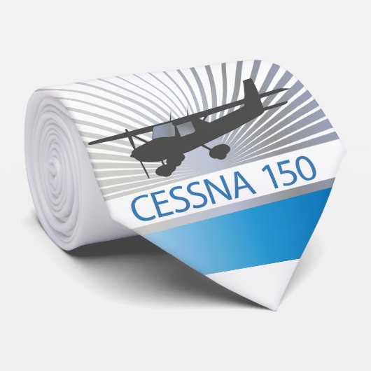 Cessna 150 vliegtuig stropdas (Opgerold)