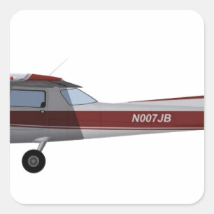 Cessna 152 392392 vierkante sticker