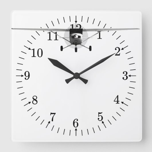 Cessna 152 vierkante klok (Voorkant)