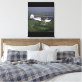 Cessna 170, 1948,_Klassieke Luchtvaart Canvas Afdruk (Insitu (Slaapkamer))