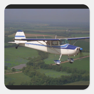 Cessna 170, 1948,_Klassieke Luchtvaart Vierkante Sticker