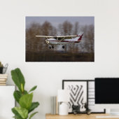 Cessna 172 Short Final Poster (Thuiskantoor)