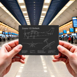 Cessna 172 Skyhawk - Blauwdruk Plannen PD Briefkaart