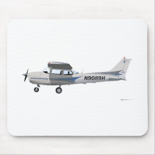 Cessna 172 Skyhawk Blue Muismat