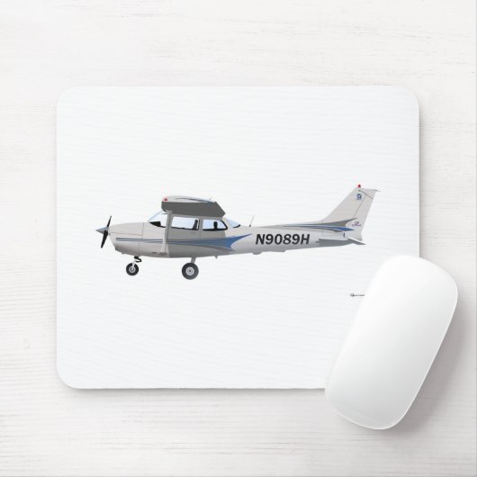 Cessna 172 Skyhawk Blue Muismat (Met muis)