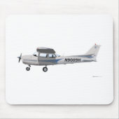 Cessna 172 Skyhawk Blue Muismat (Voorkant)