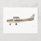 Cessna 172 Skyhawk Brown Briefkaart (Voorkant)