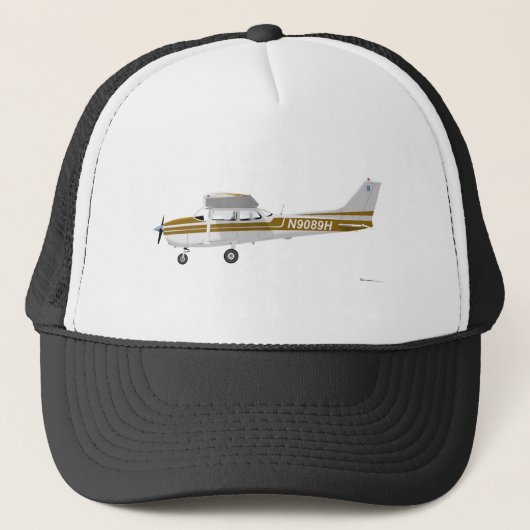 Cessna 172 Skyhawk Brown Trucker Pet (Voorkant)