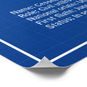 Cessna 172 Skyhawk - Vliegtuigblauwdruk plannen AB Poster (Hoek)